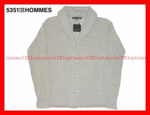 ★SALE★5351 POUR LES HOMMES ＭＩＸ天竺ショールカラーカーデ 未使用品 タグ付き