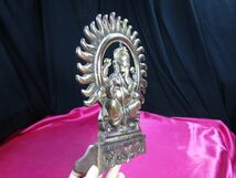 ｃ　ガネーシャ銅板打ち出し像 金工　ガネーシャ　インド　神像　/ 御利益_画像4