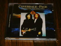 未開封新品 COVERDALE PAGE / DEFINITIVE NAGOYA 1993 ZODIAC David Coverdale Jimmy Page _画像1