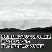 デッドニングシート【W】吸音シート 防音 断熱材 50×80cm 白 送料無料/16_画像5