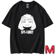 SPY×FAMILY アーニャ モチーフ Tシャツ黒 Mサイズ_画像1