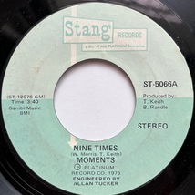 【試聴 7inch】The Moments / Nine Times 7インチ 45 muro koco フリーソウル サバービア _画像1