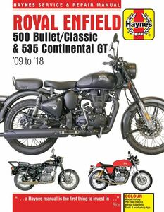 ★新品★送料無料★ロイヤルエンフィールド Royal Enfield 500 Bullet / Classic & 535 Continental GT'09-'18 ★ヘインズ解説マニュアル