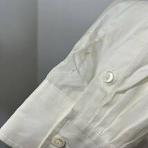 80s VINTAGE KENZO PARIS プリーツシャツ デザインシャツ 白シャツ 長袖 ブラウス ヴィンテージ ケンゾー【レターパックプラス郵送可】G_画像8