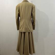 80s VINTAGE KENZO PARIS セットアップ ウールジャケット フレアスカート デザイン オールド 希少 日本製 ケンゾー【送料一律/同梱可能】G_画像3