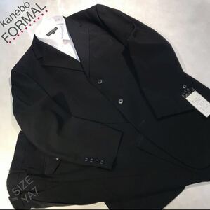 ★紳士服工房★【クリアランスセール】★新品 ★未使用 kanebo3ッ釦ブラックスーツフォーマル/サイズYA7/オールシーズン冠婚葬祭・礼装礼服