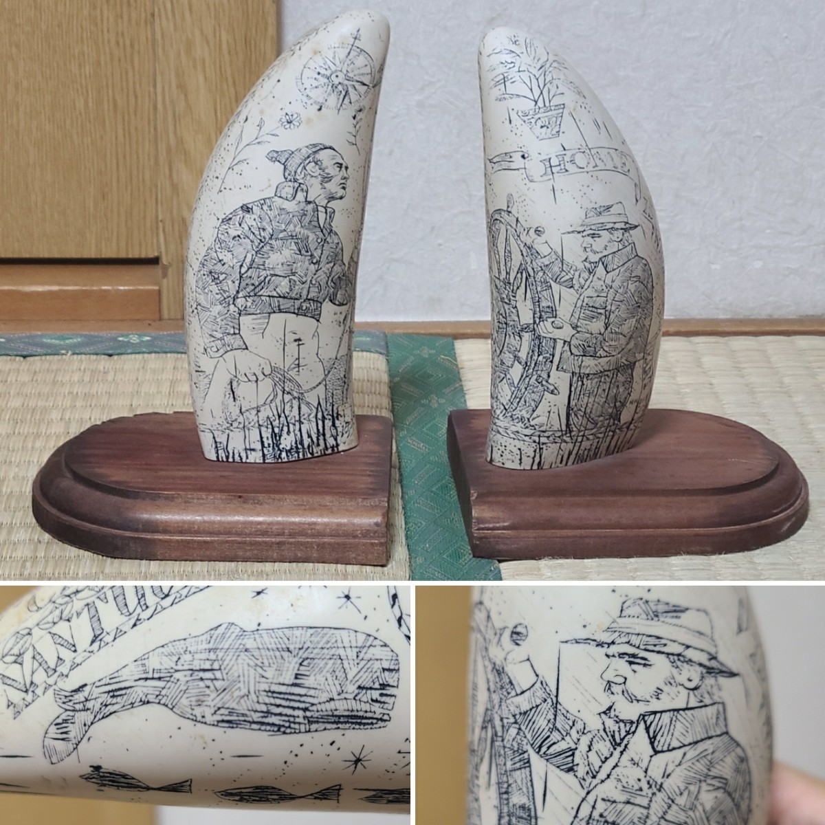 ヤフオク! -「クジラ 歯」(美術品) の落札相場・落札価格