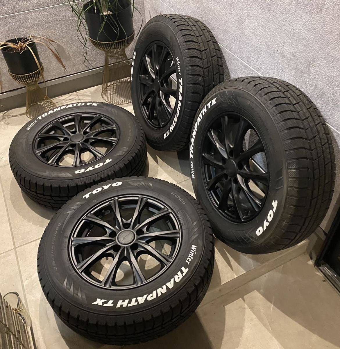 超超バリ山!2020年製16インチアルミ&スタッドレス4本 約9分山