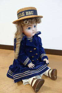  bisque doll collectors doll collectors doll CD-132 yellowtail .BRU antique style West doll sailor suit . put on . yellowtail .59.