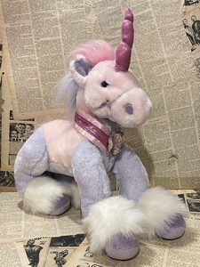 ☆ユニコーン/ビッグサイズぬいぐるみ/40㎝/即決USAファンシートイ/イースター/ビンテージ/Unicorn/Plush(40cm) FO-093