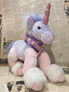 ☆ユニコーン/ビッグサイズぬいぐるみ/40㎝/即決USAファンシートイ/イースター/ビンテージ/Unicorn/Plush(40cm) FO-094