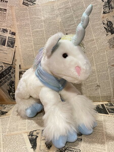 ☆ユニコーン/ビッグサイズぬいぐるみ/40㎝/即決USAファンシートイ/イースター/ビンテージ/Unicorn/Plush(40cm) FO-095