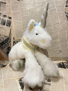 ☆ユニコーン/ビッグサイズぬいぐるみ/40㎝/即決USAファンシートイ/イースター/ビンテージ/Unicorn/Plush(40cm) FO-096