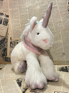 ☆ユニコーン/ビッグサイズぬいぐるみ/40㎝/即決USAファンシートイ/イースター/ビンテージ/Unicorn/Plush(40cm) FO-097