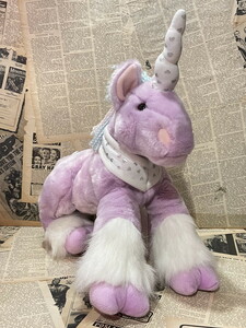 * Unicorn / большой размер мягкая игрушка /40./ быстрое решение USA fancy игрушка / e-s ta-/ Vintage /Unicorn/Plush(40cm) FO-099