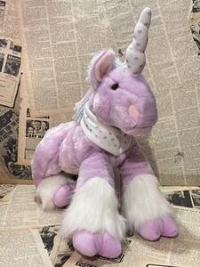 ☆ユニコーン/ビッグサイズぬいぐるみ/40㎝/即決USAファンシートイ/イースター/ビンテージ/Unicorn/Plush(40cm) FO-099