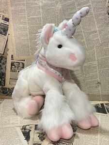 ☆ユニコーン/ビッグサイズぬいぐるみ/40㎝/即決USAファンシートイ/イースター/ビンテージ/Unicorn/Plush(40cm) FO-100