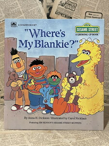 ☆1980年代/セサミストリート/絵本/即決ビンテージUSA/ジムヘンソン/Sesame Street/Book(80s/Where's My Blanket?) BK-114