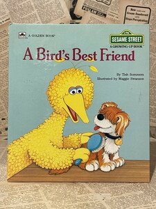 ☆1980年代/セサミストリート/絵本/即決ビンテージUSA/ジムヘンソン/Sesame Street/Book(80s/A Bird's Best Friend) BK-115