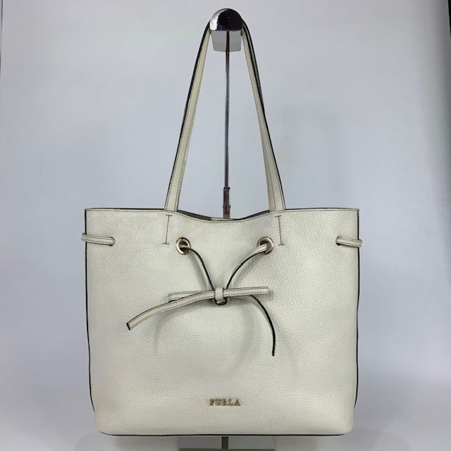 ☆美品☆ 1円~ FURULA フルラ トートバッグ コスタンザ オフホワイト
