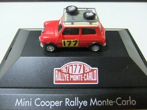 ミニクーパー Mini Cooper ラリー モンテカルロ Rallye No.177 Herpa 1/87 ヘルパ MADE IN GERMANY