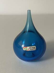 Noritake CRAFT ノリタケ スライム型ガラス製小瓶 0028
