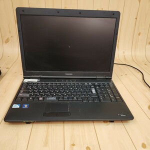 ⑧東芝 dynabook satellite B450/B PB450BJBBR5A31 window7 celeron アダブター付き 通電確認OK!