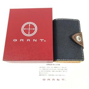 定価1.8万円↑ 未使用品【グラント】本物 GRANT キーケース アロー型 4連フック キーリング 黒桟革 メンズ レディース 箱付き 送料520円 6