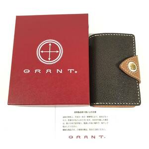  regular price 1.8 ten thousand jpy ^ unused goods [ gran to] genuine article GRANT key case Arrow type 4 ream hook key ring black . leather men's lady's box equipped postage 520 jpy 11