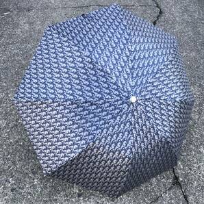 【ディオール】本物 Christian Dior 折り畳み傘 トロッター柄 全長59cm 雨傘 アンブレラ 雨具 ワンタッチ式 メンズ レディース 仏製 カバーの画像4