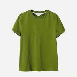 新品　レディース　Tシャツ　緑色　Sサイズ　100%綿