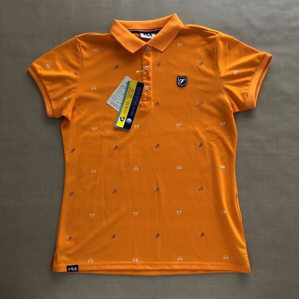 新品・未使用　FILA ゴルフ 半袖ポロシャツ ◆ M ◆ オレンジ フィラ