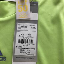 新品・未使用　adidas ゴルフ 半袖モックネックシャツ ◆ S ◆ TO688 ◆ライム ◆アディダス_画像7