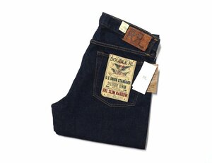 新品未使用 RRL ダブルアールエル ONCE WASHED 5 SLIM NARROW セルビッチ デニムパンツ ジーンズ インディゴブルー 赤耳 W36 L32