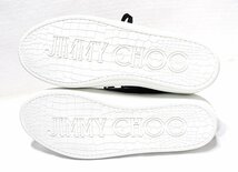 定価9.8万 新品未使用 JIMMY CHOO ジミーチュウ PORTMAN ポートマン ローカット レザー スニーカー オリーブ メンズ 43 革靴_画像6