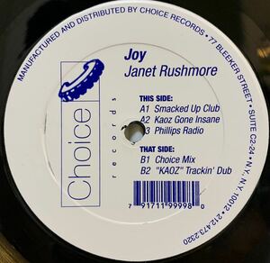 レアUSオリジナル KERRI CHANDLERワークスJanet Rushmore - Joy /ガラージハウス