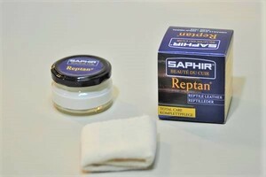 ｛送料無料｝ＳＡＰＨＩＲ　サフィール　レプタイルクリーム　５０ｍｌ　爬虫類用クリーム　ヘビ　ワニ　トカゲ　蛇皮　サメ　エイ革　