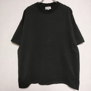 HYKE oversize cotton short sleeves T-shirt cut and sewn black high k3-0723S 218124