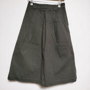 MARGARET HOWELL WORN COTTON TWILL 578-7232011 サイズ0 スカート チャコールグレー マーガレットハウエル 3-0731G 218175