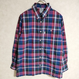 Mizuno OUTDOOR size S check pattern long sleeve shirt multicolor Mizuno 3-0806M 219109