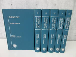 F2-67[PHONOLOGY CRITICAL CONCEPTS 6巻セット] Charles W.Kreidler 音韻論 言語学 チャールズ・W・クライトラー 哲学 Linguistics 洋書