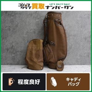 ★売切り★【希少品】バーバリー BURBERRY ブラウン キャディバック ノバチェック 総柄 キャディーバック ポーチ付き 超希少 激レア品