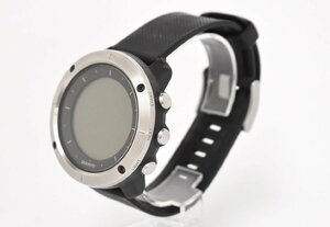 スント スマートウォッチ SUUNTO TRAVERSE BLACK OW151 メンズ 充電式 GPS計測 気圧計 電子コンパス アウトドア 腕時計 箱付き 2308LS297