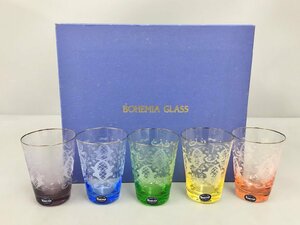 ボヘミアグラス BOHEMIA GLASS グラス5個セット LASKA KVB-102 未使用 2308LS101