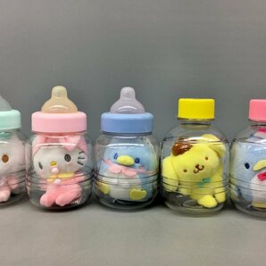 サンリオ SANRIO マスコットホルダー まとめて10点 哺乳瓶 ペットボトル ハローキティ ポムポムプリン タキシードサム他 未使用 2308LBM014の画像3