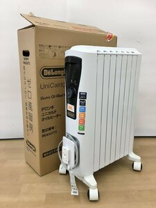 オイルヒーター ユニカルドオイルヒーター RHJ65L0712 ピュアホワイト/ブラック 8-10畳 デロンギ De'Longhi AC100V 美品 2308LR100