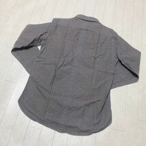 3614☆ BEAUTY&YOUTH UNITED ARROWS ユナイテッドアローズ 長袖シャツ ボタンダウン メンズ S グレー ドット柄_画像2