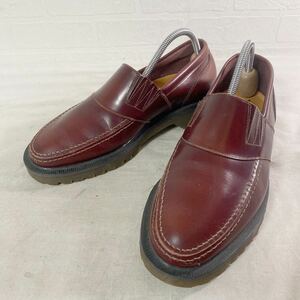 3625☆ Dr.Martens × Loake ドクターマーチン ローク ダブルネーム レザーシューズ スリッポン メンズ イギリス製