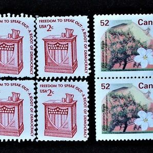 コレクション　米国&カナダの切手セット　未使用