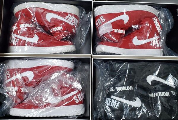 【希少◆4足セット◆正規品】Supreme Nike Air Force 1 High SP シュプリーム ナイキ エアフォース1